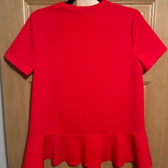 Banana Republic Red Short Sleeve Peplum Top - Picture 10 of 10